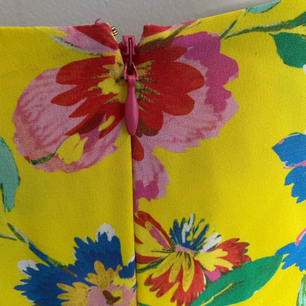 Kate Spade Yellow Floral Midi Dress - Picture 3 of 7